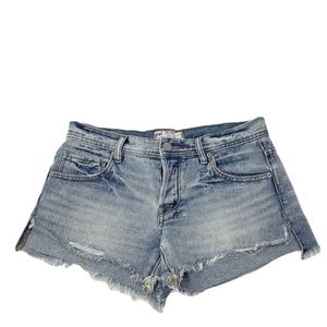 Free people Jean shorts size 25 oversized waste